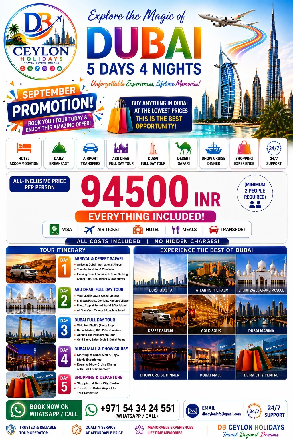 September Dubai Promotion from India
