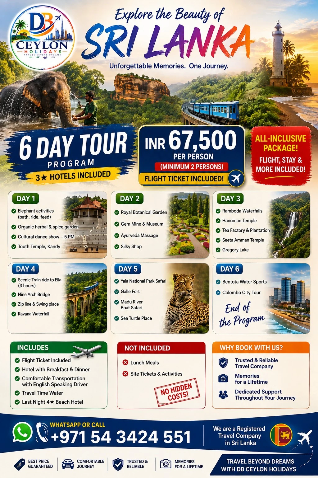 Sri Lanka 6 Day Tour from India