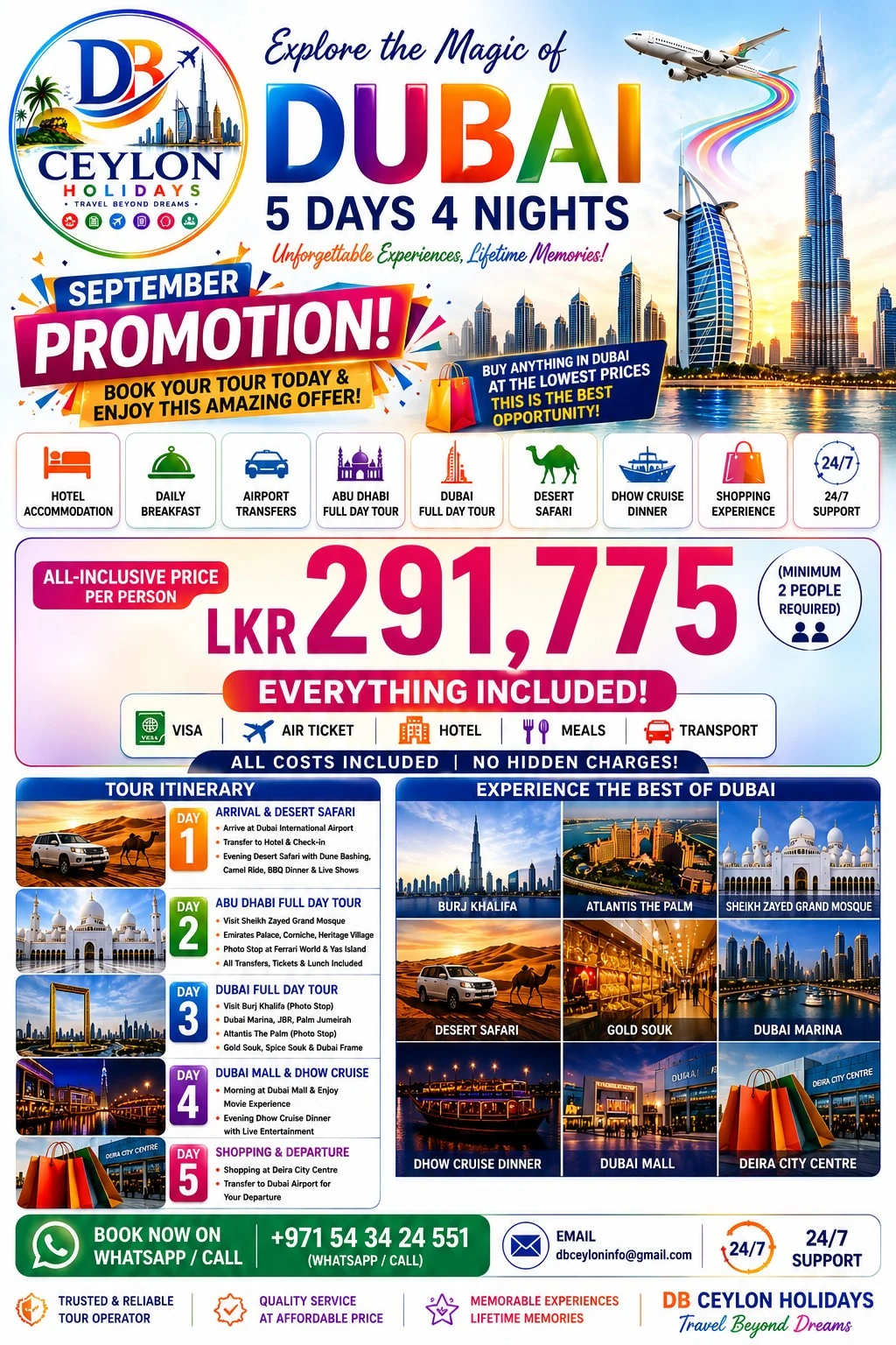 September Dubai Promotion from Sri Lanka